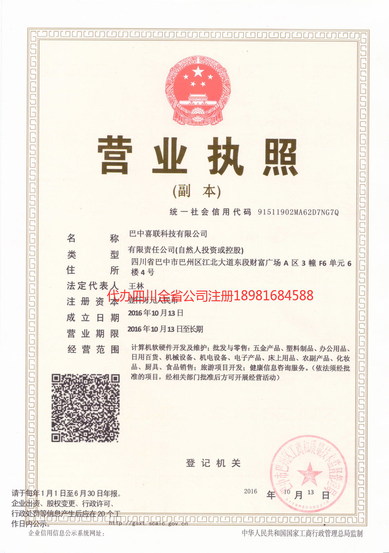 武胜武胜喜联科技有限公司